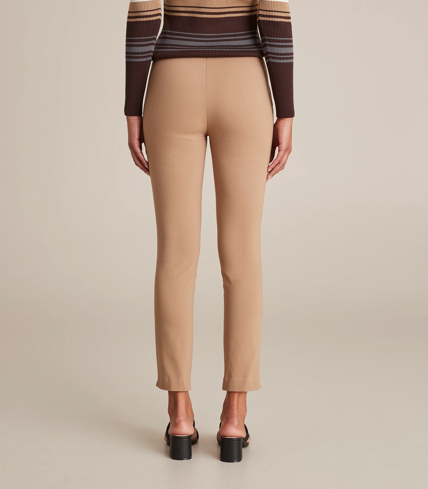 Carrie Ankle Length Bengaline Cigarette Pants - Preview