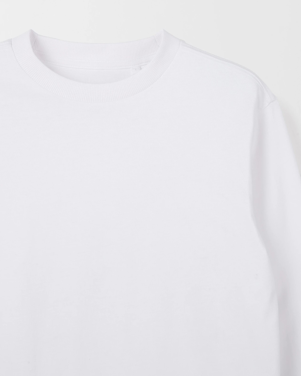 Australian Cotton 2 Pack Long Sleeve T-Shirt - White/Dusty Teal 4 of 4