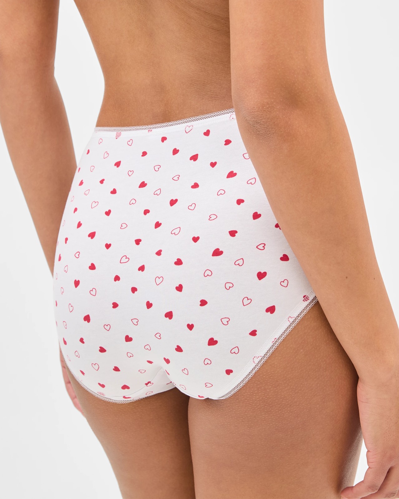 Australian Cotton 5 Pack Midi Briefs - Heart And Love 4 of 5