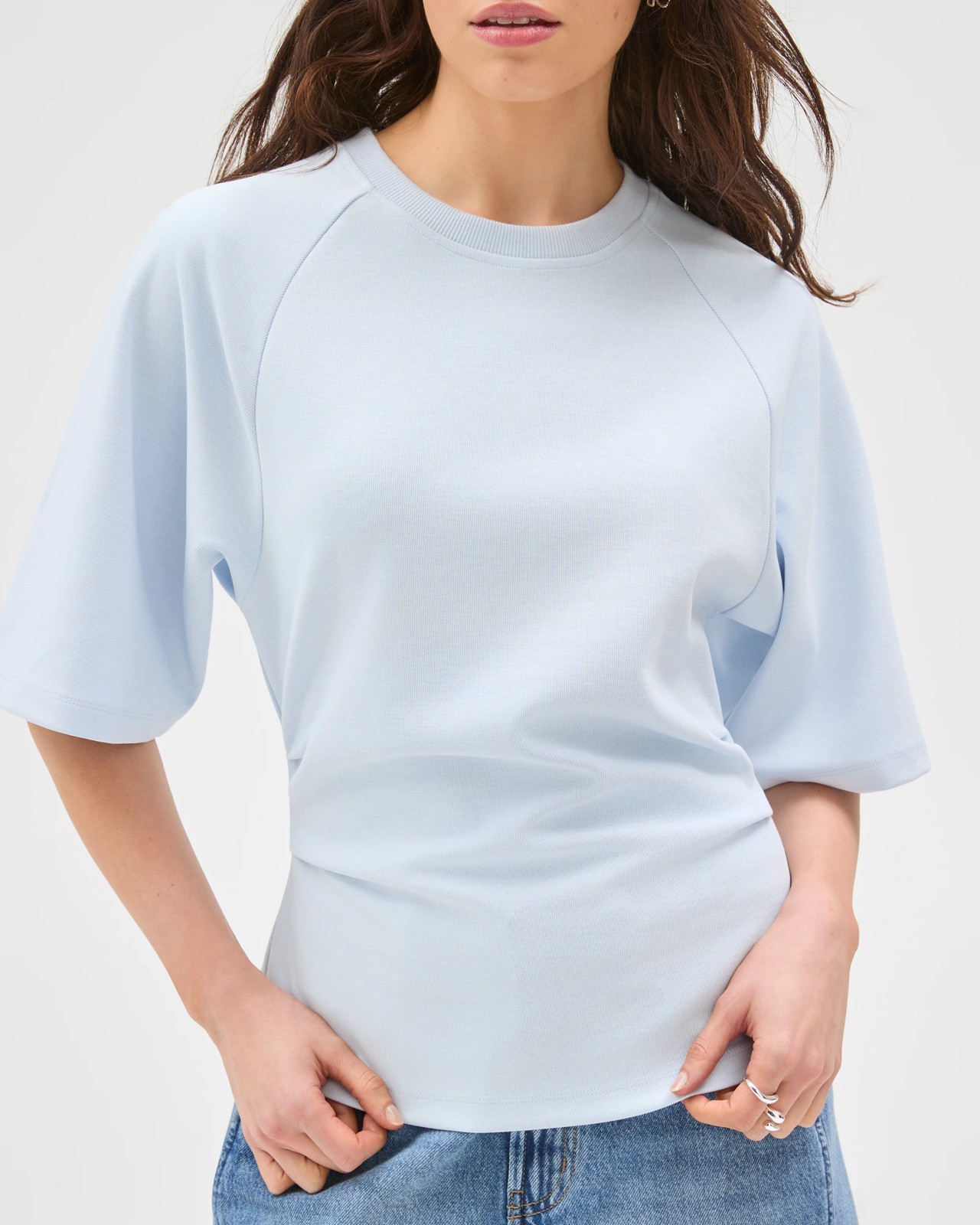 Lily Loves Cinched Waist T-Shirt - Glacier 5 of 5