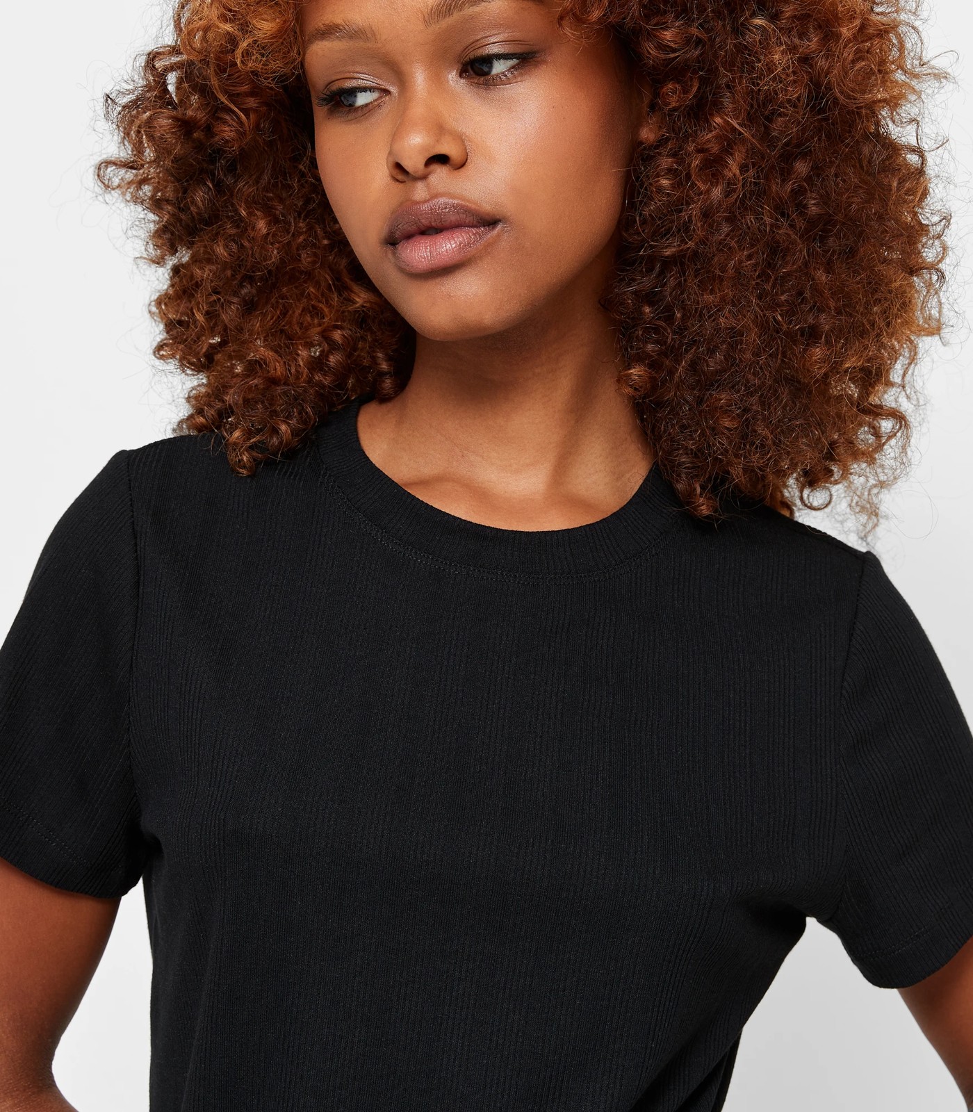 Petites Rib T-Shirt - Dannii Minogue - Black | Target Australia