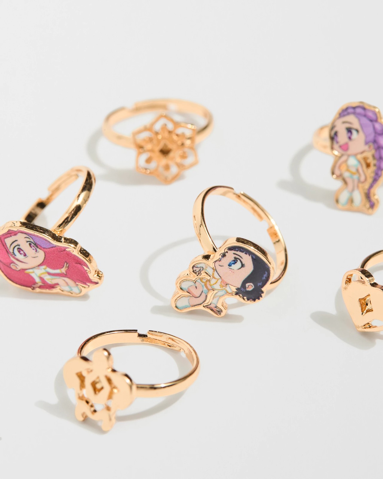 KPop Demon Hunters 6 Pack Rings Set 2 of 3