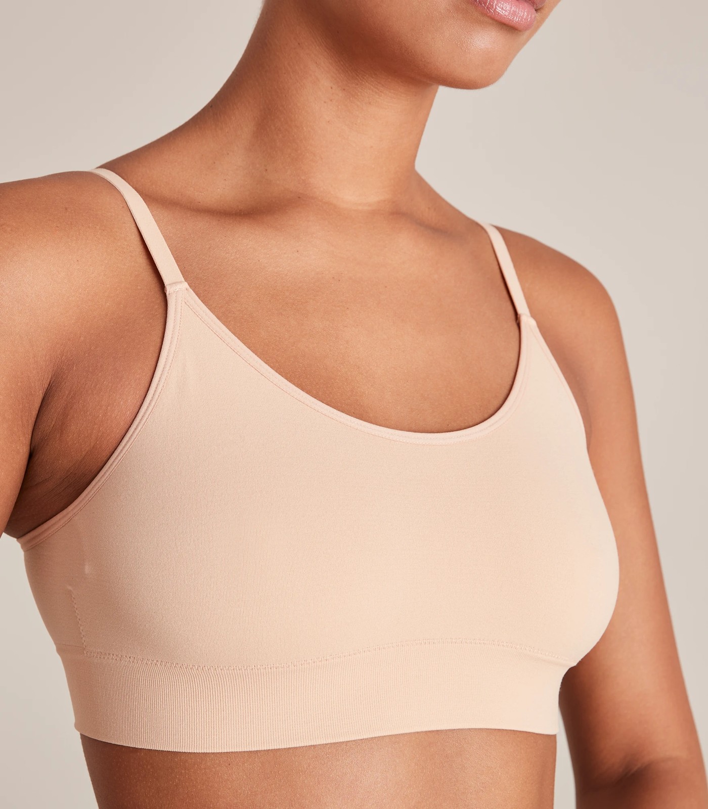 Seamless Crop Top - Nude