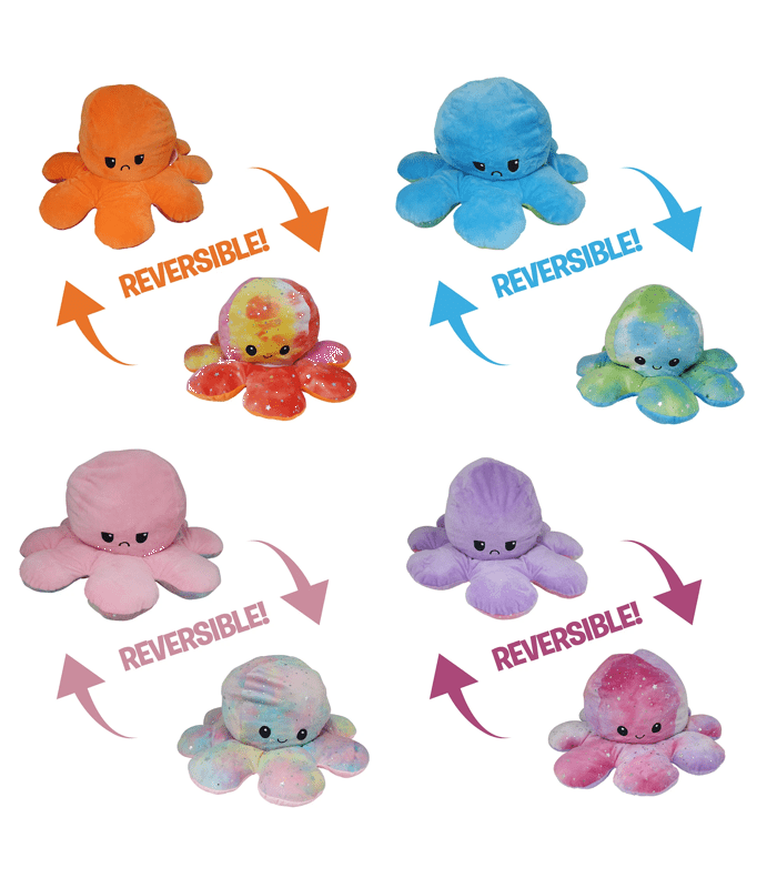 octopus reversible plush