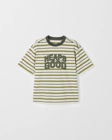 Australian Cotton Blend Stripe T-Shirt