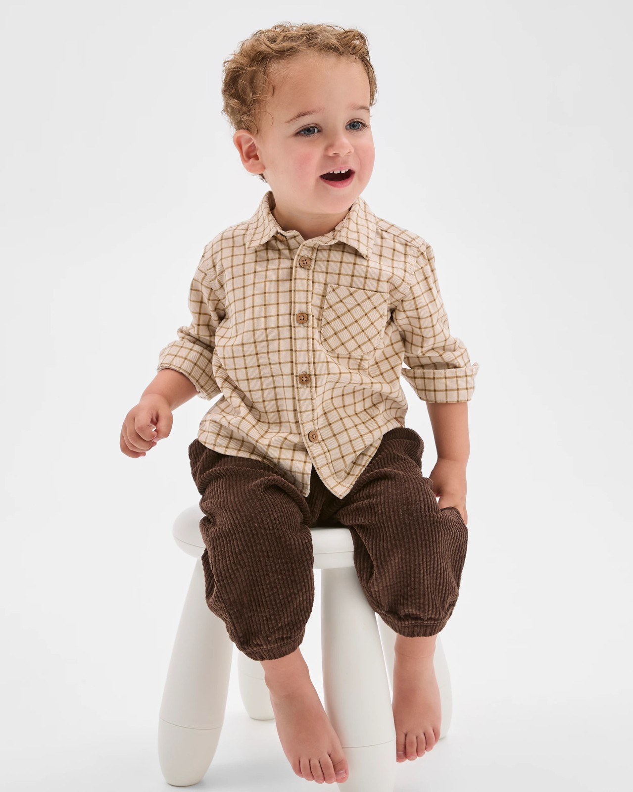 Baby Long Sleeve Corduroy Shirt 2 of 4