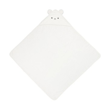 Cotton Hooded Towel, Bear - Anko