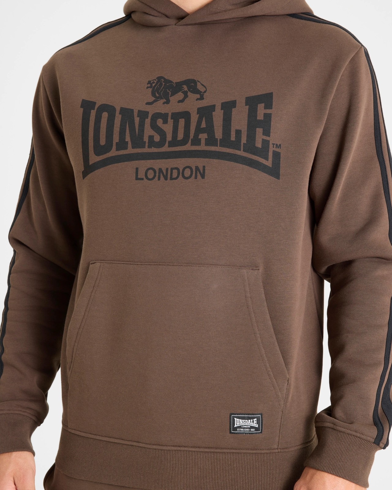 Lonsdale London Long Sleeve Hoodie - Chocolate 3 of 4