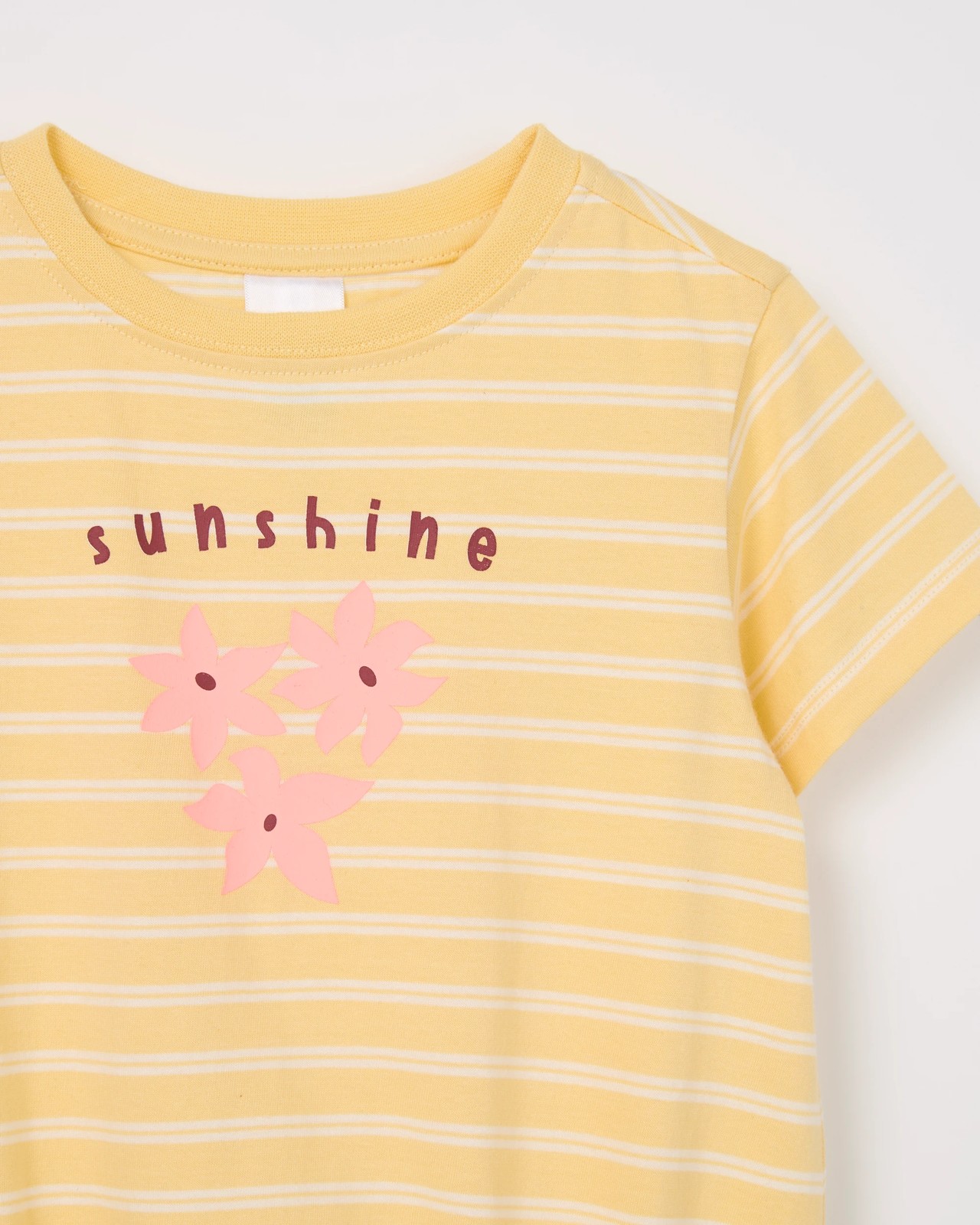 Baby Organic Cotton Short Sleeve Bubble Bodysuit - Sunshine Yellow 5 of 5