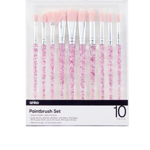 Anko 10 Pack Paintbrush Set product image