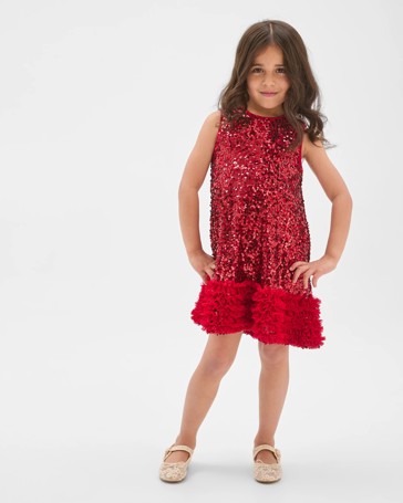 Tulle Sleeveless Occasion Sequin Dress
