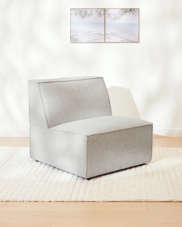 Anko Jax Block Lounge Chair - Cream
