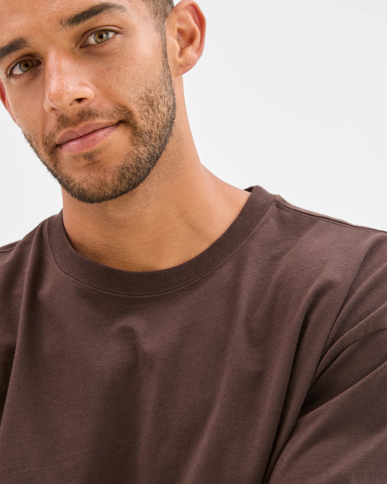 Australian Cotton Oversized T-Shirt - Chocolate 5 of 6