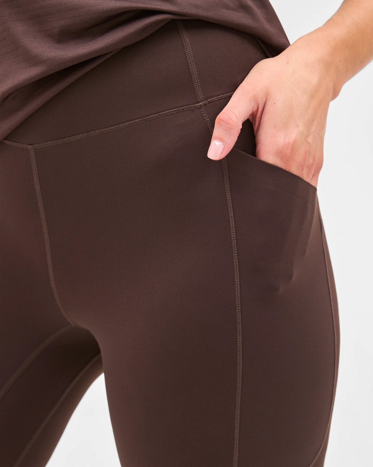 Active Infinity Sculpt High Rise Bike Shorts - Cocoa 6 of 6