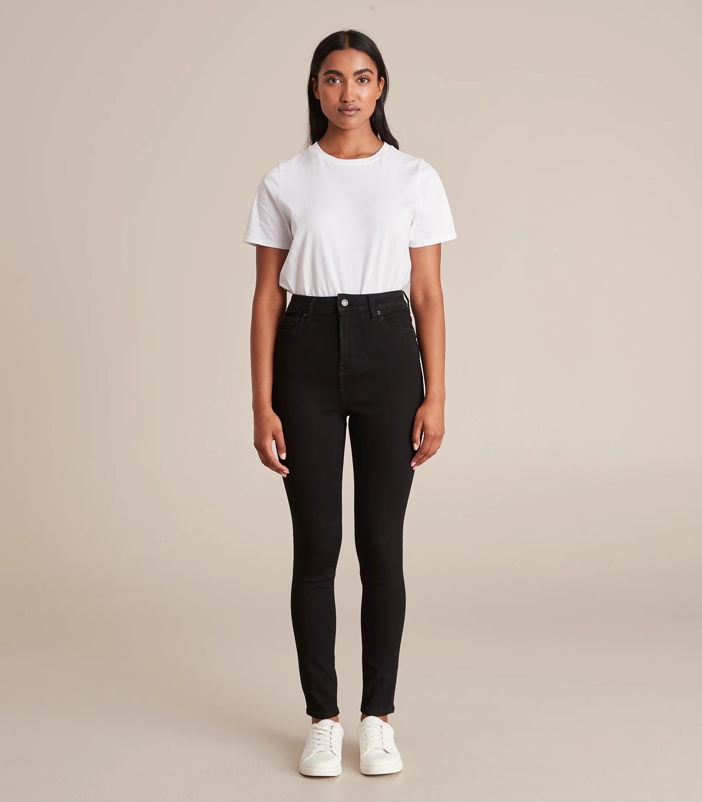 Sophie Skinny High Rise Full Length Denim Jeans - Black | Target Australia