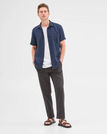 Australian Cotton Relaxed Textured Pants