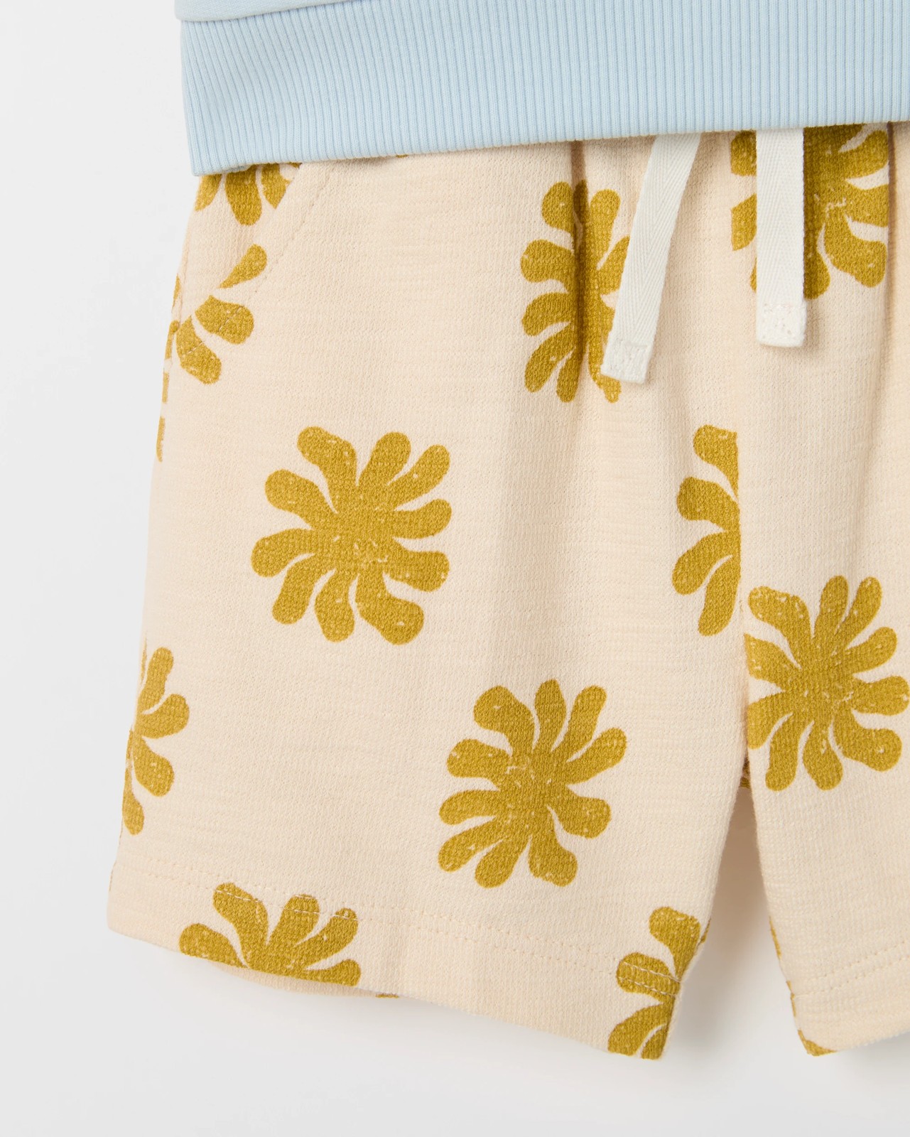 Baby Organic Cotton Jumper and Shorts Set - Blue 6 of 6