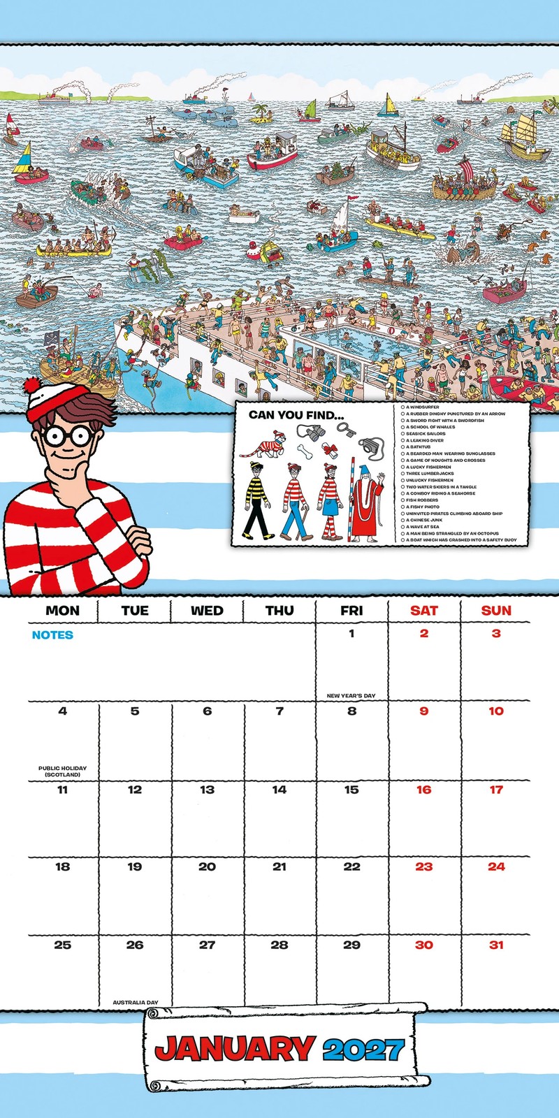Where's Wally? 2027 Official Calendar 3 of 3