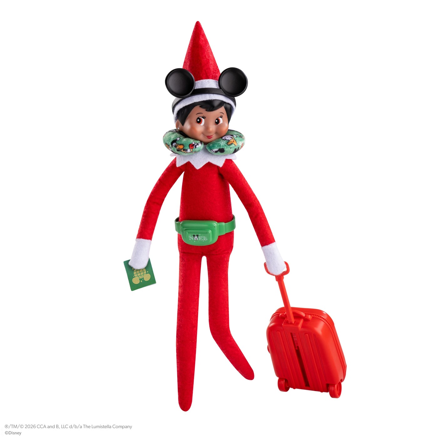 5 Piece Santaverse The Elf on the Shelf: Disney Mickey and Friends Ready to Roll Travel Set 5 of 5