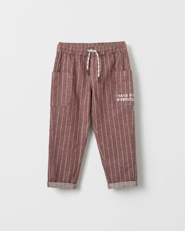 Cotton Rich Lightweight Pull On Balloon Leg Pants