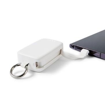 Anko 5000mAh Keychain Powerbank - White