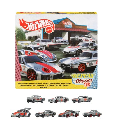 Hot Wheels Silver Series Mattel 80th Anniversary 7-Pack