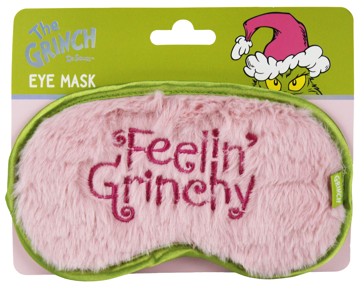 Dr. Seuss The Grinch Slogan Eye Mask