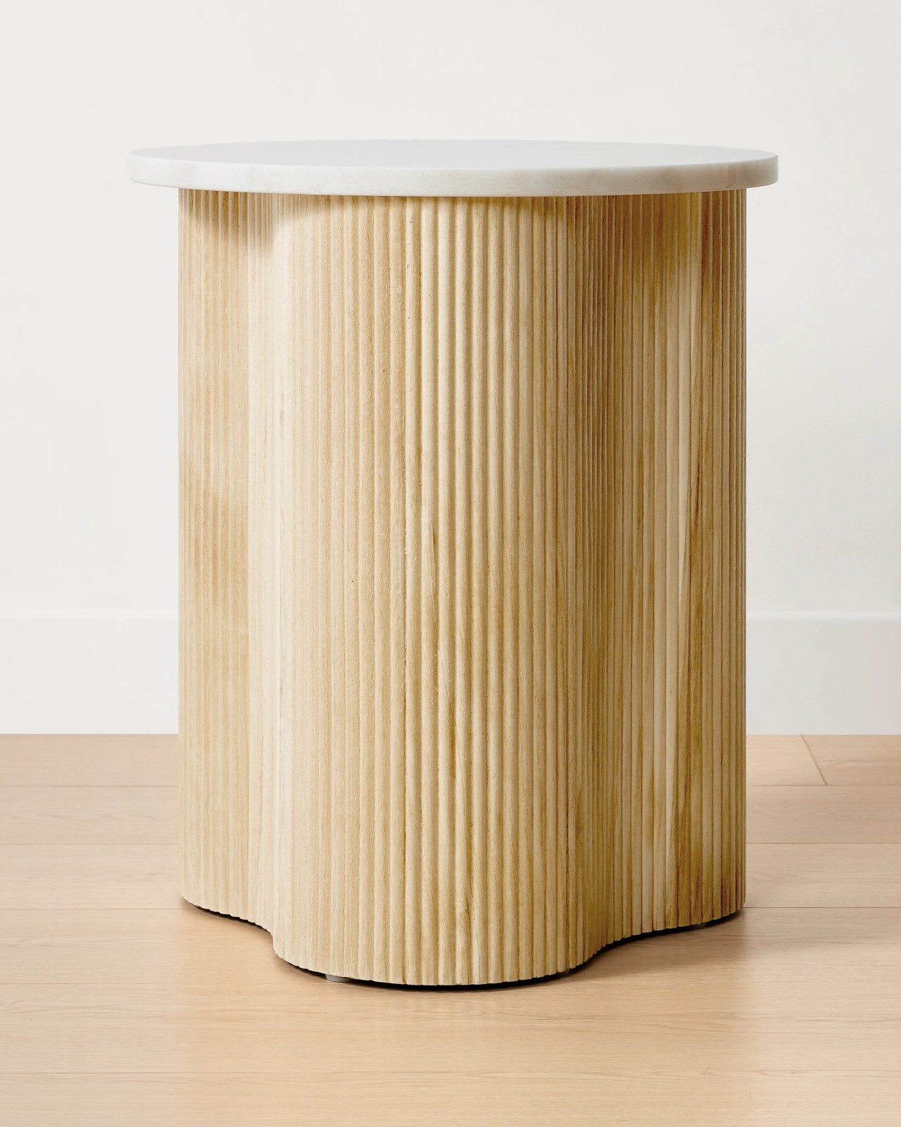 Anko Marble Ribbed Side Table 3 of 6