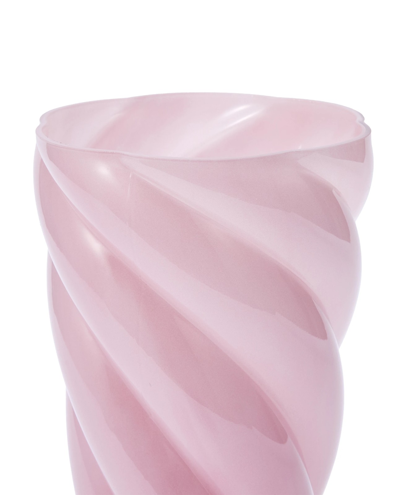 Anko Pink Swirl Glass Vase 4 of 4