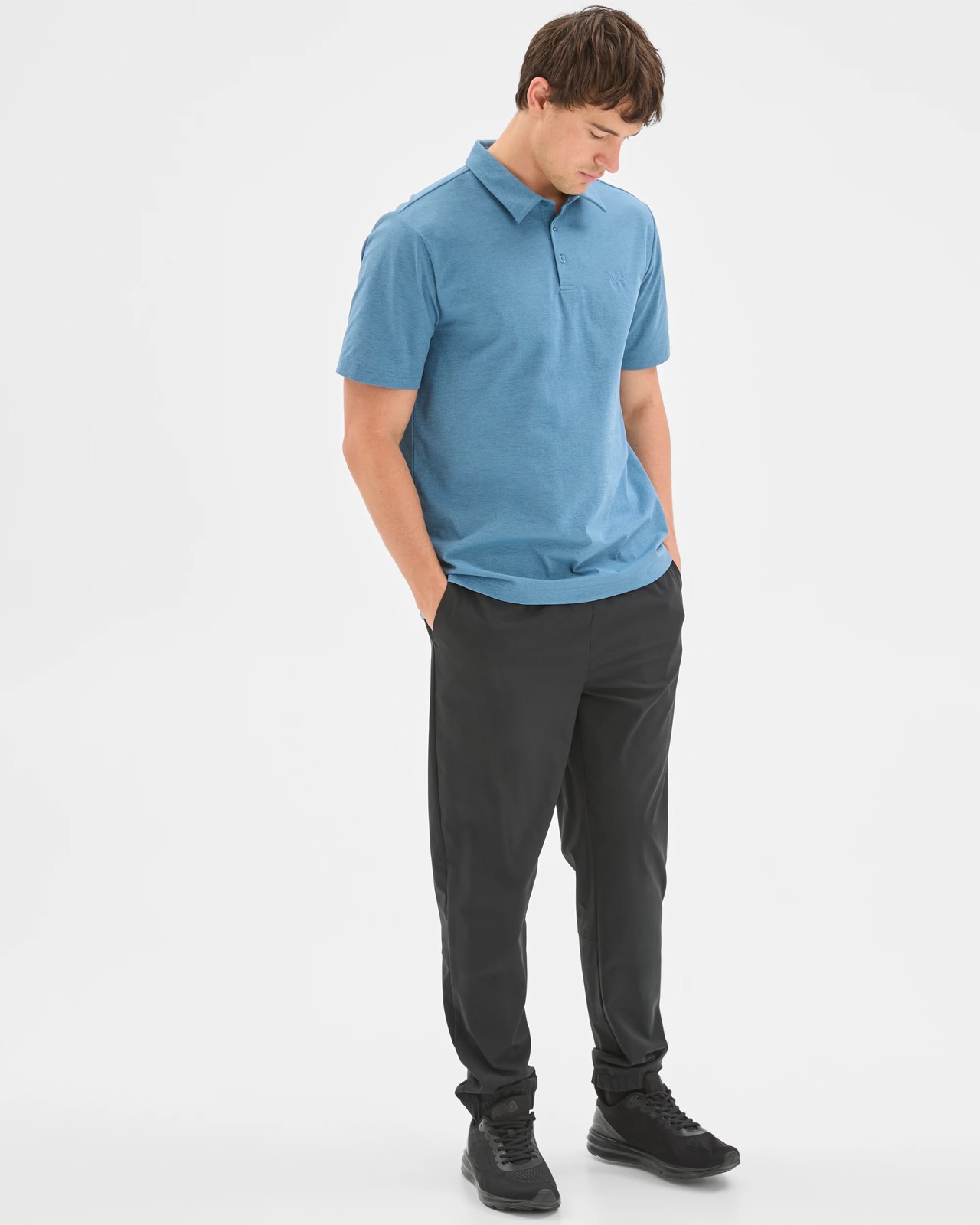 Active Lifestyle Stretch Polo Top - Agean Blue 3 of 6