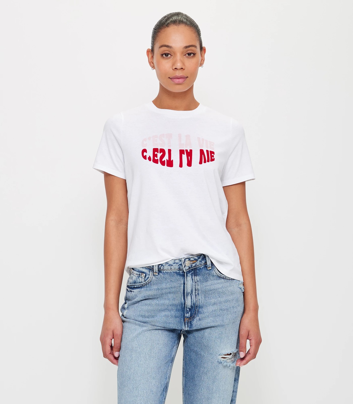 Printed Fitted Crew T-Shirt | Target Australia