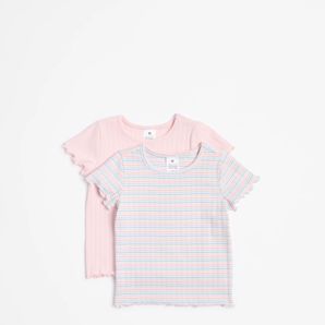 Baby Organic Cotton Rib T-shirts 2 Pack - Stripe product image