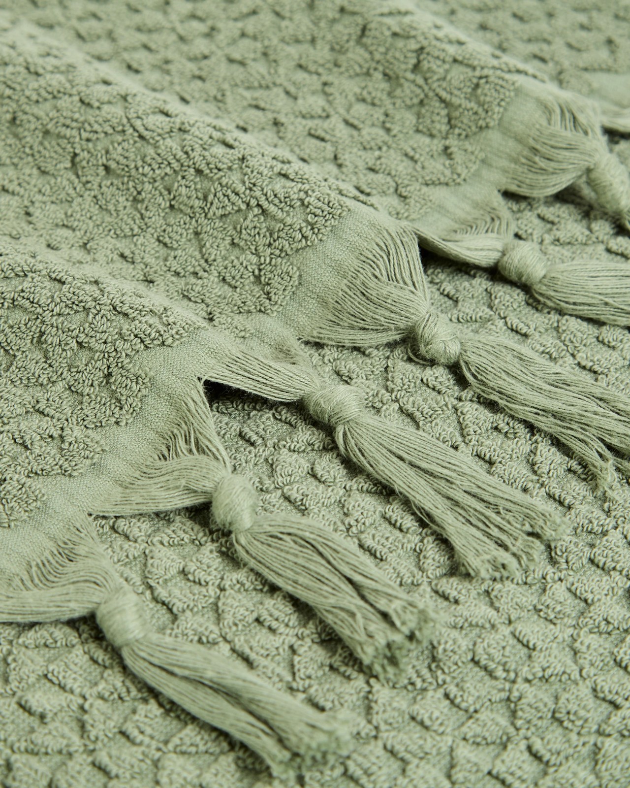 Laynie Australian Cotton Textured Hand Towel 2 Pack - Fern 3 of 3