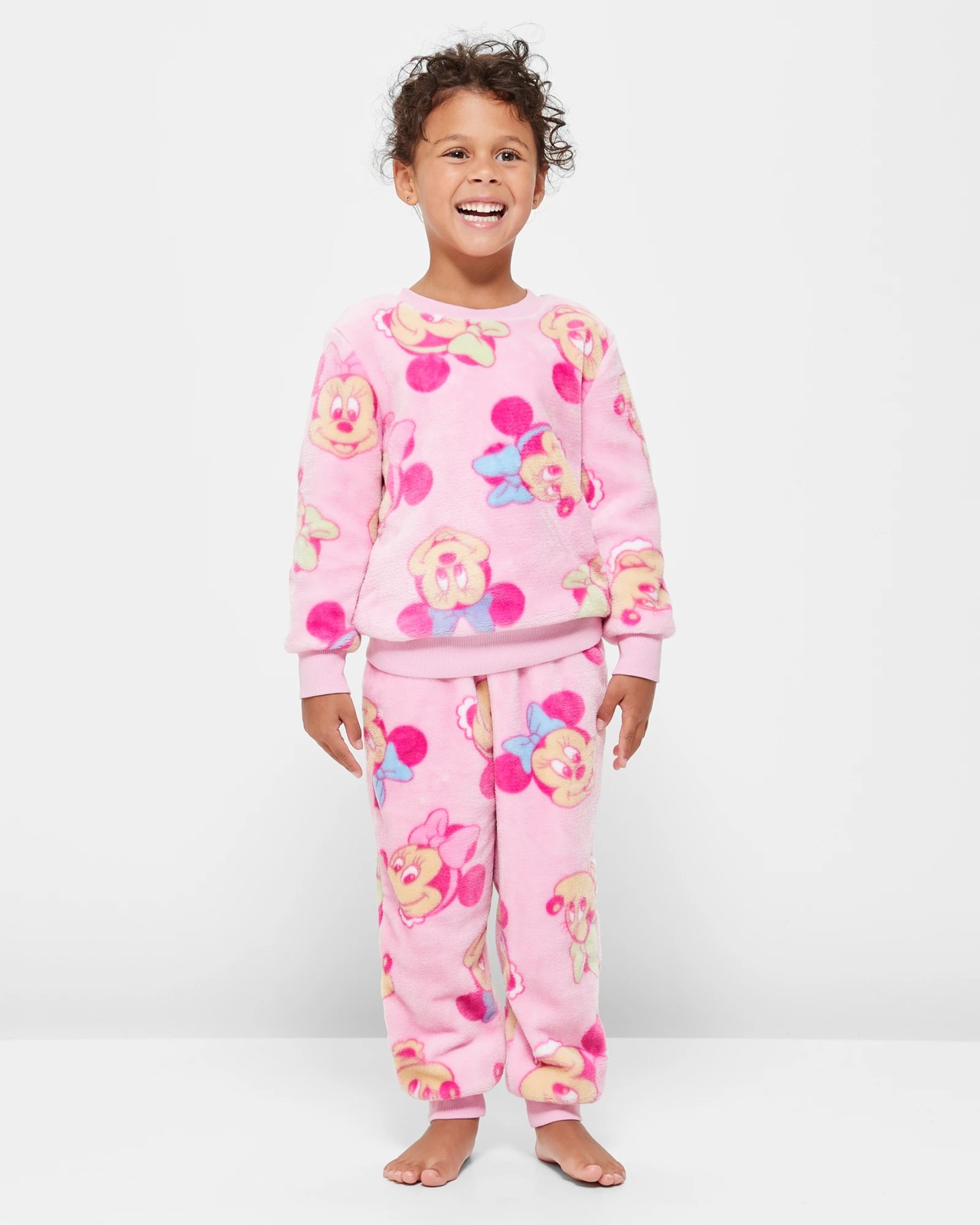 Disney Minnie Mouse Fleece Pyjama Set Target Australia