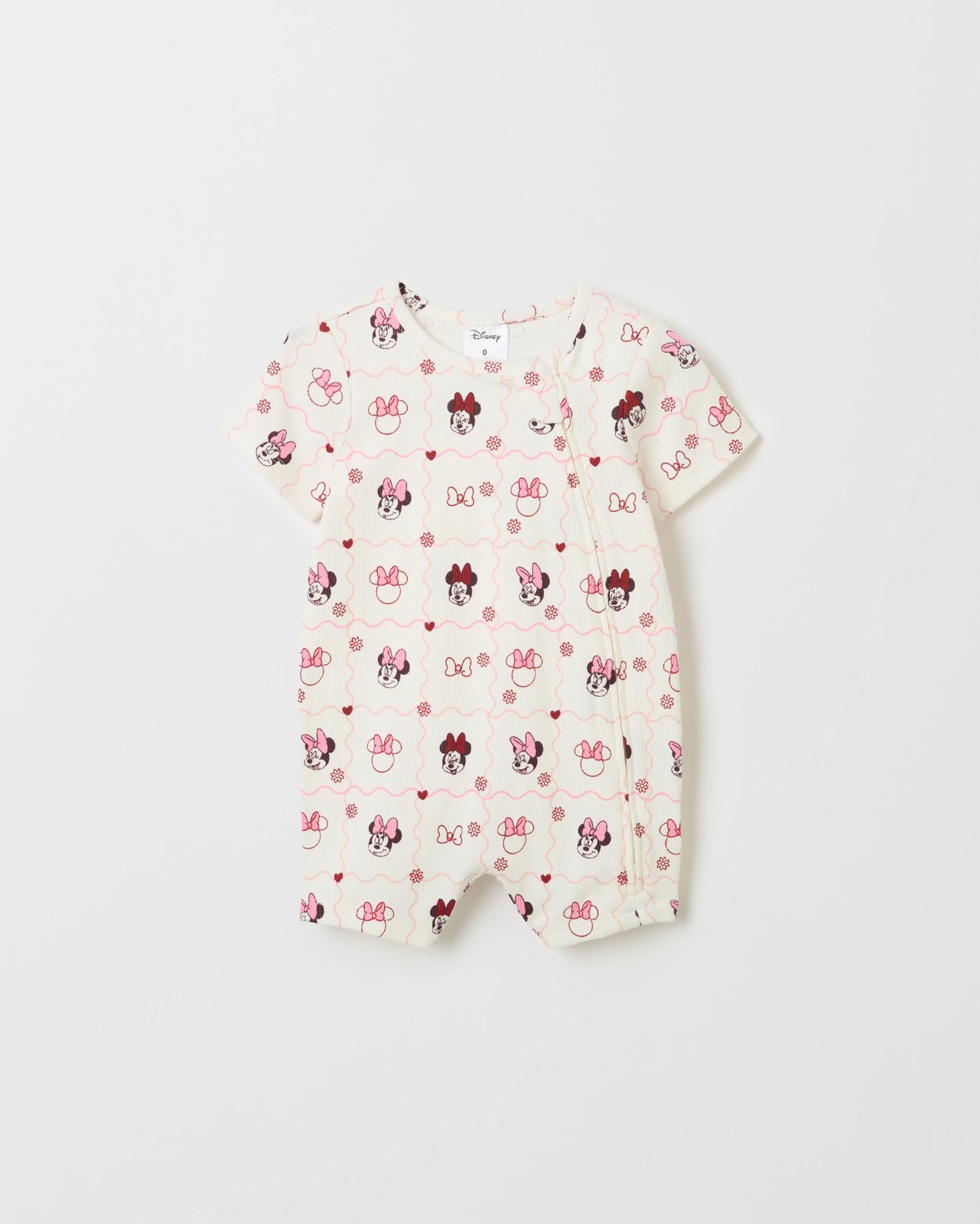 Licensed Disney Organic Cotton 2 Pack Baby Romper - Pink 2 of 4