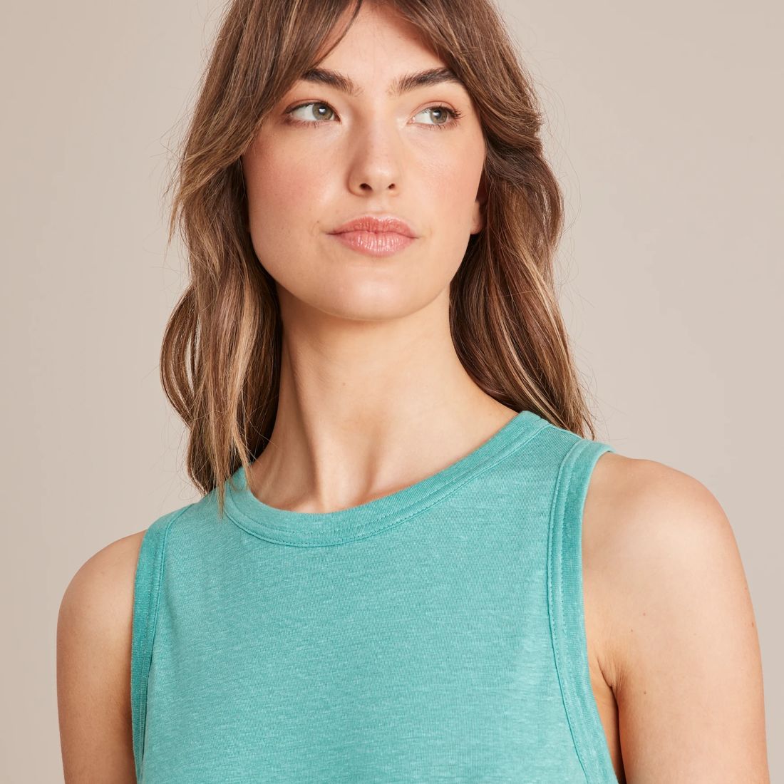 Linen Blend Tank Top Target Australia