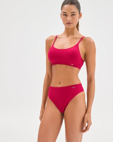 Lily Loves 2 Pack Ribbed Seamfree High Waisted G-String Briefs