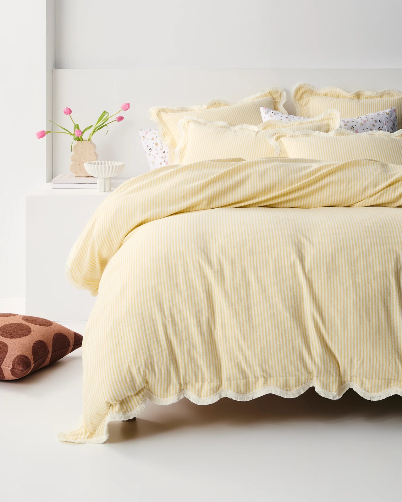 Charlotte Stripe Linen and Cotton Quilt Cover Set 2 of 5