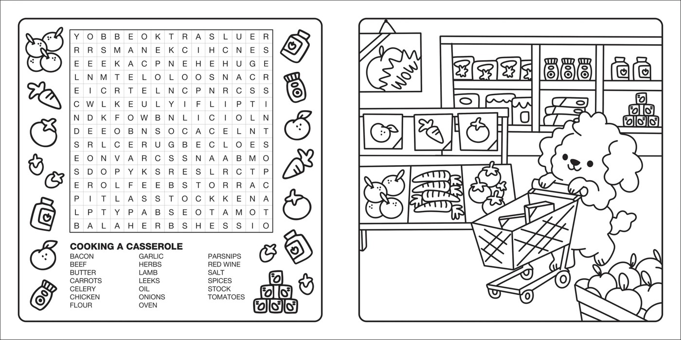 Happy Days: Clever Cuties Cosy Colouring and Word Search - Book 3 of 4