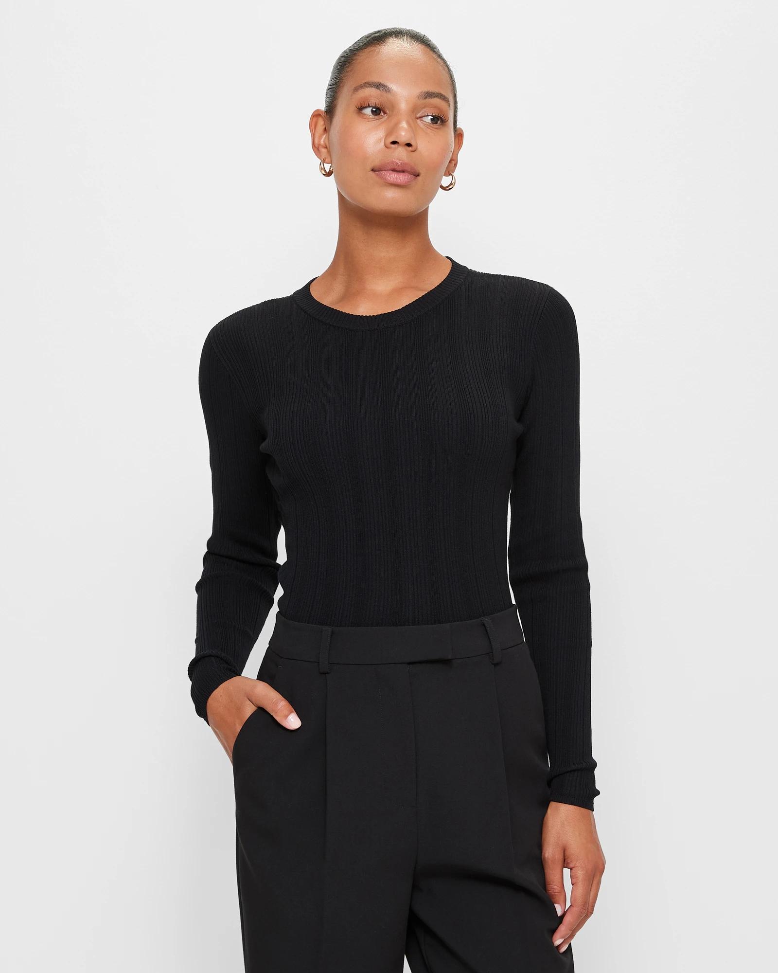 argue RANDOM RIB KNIT T-SHIRTS ネイビー　ロンT argue RANDOM RIB KNIT T-SHIRTS ネイビー ロンT