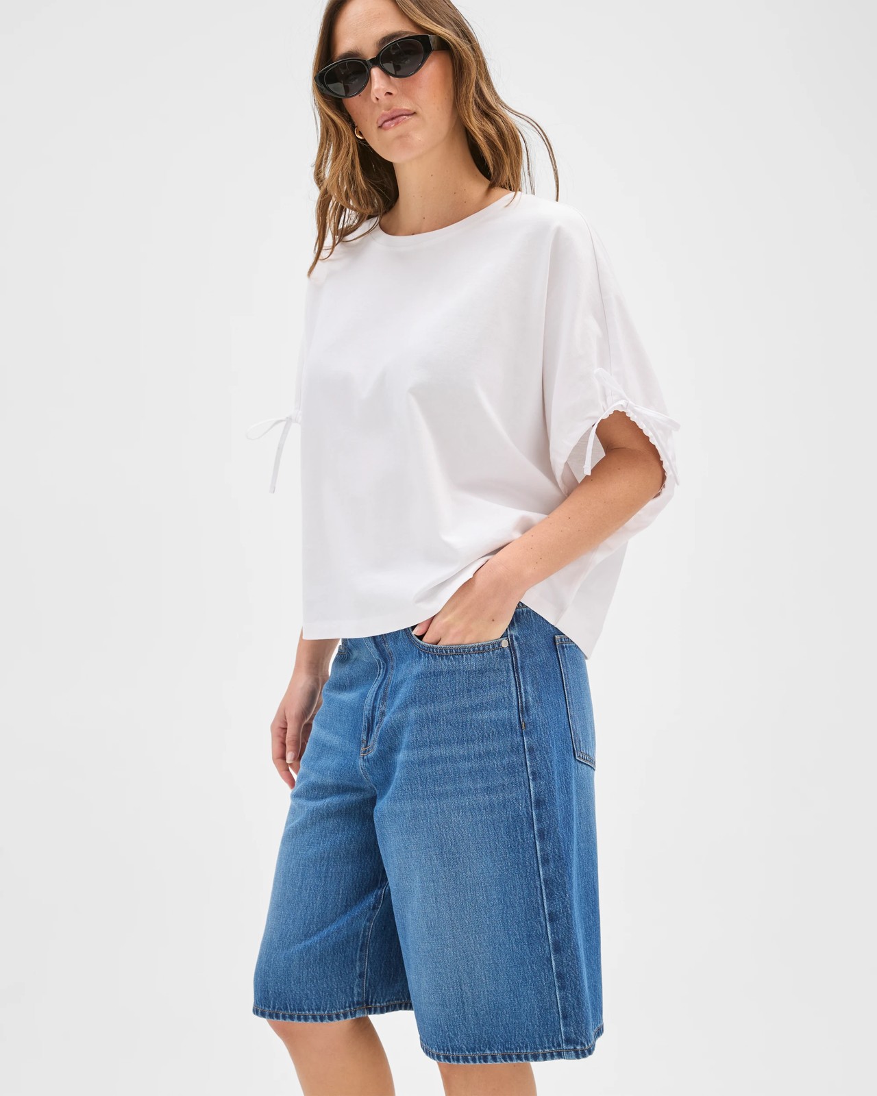 Airloom A-Line Bermuda Denim Shorts 2 of 6