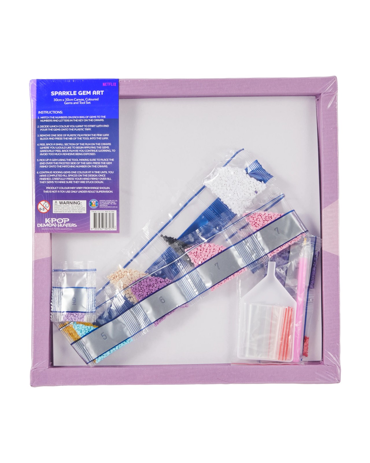 KPop Demon Hunters Sparkle Gem Art Kit 4 of 4
