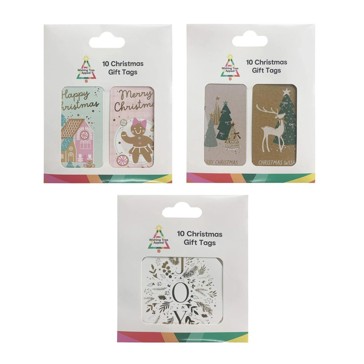 10 Pack Wishing Tree Appeal Christmas Gift Tags - Assorted