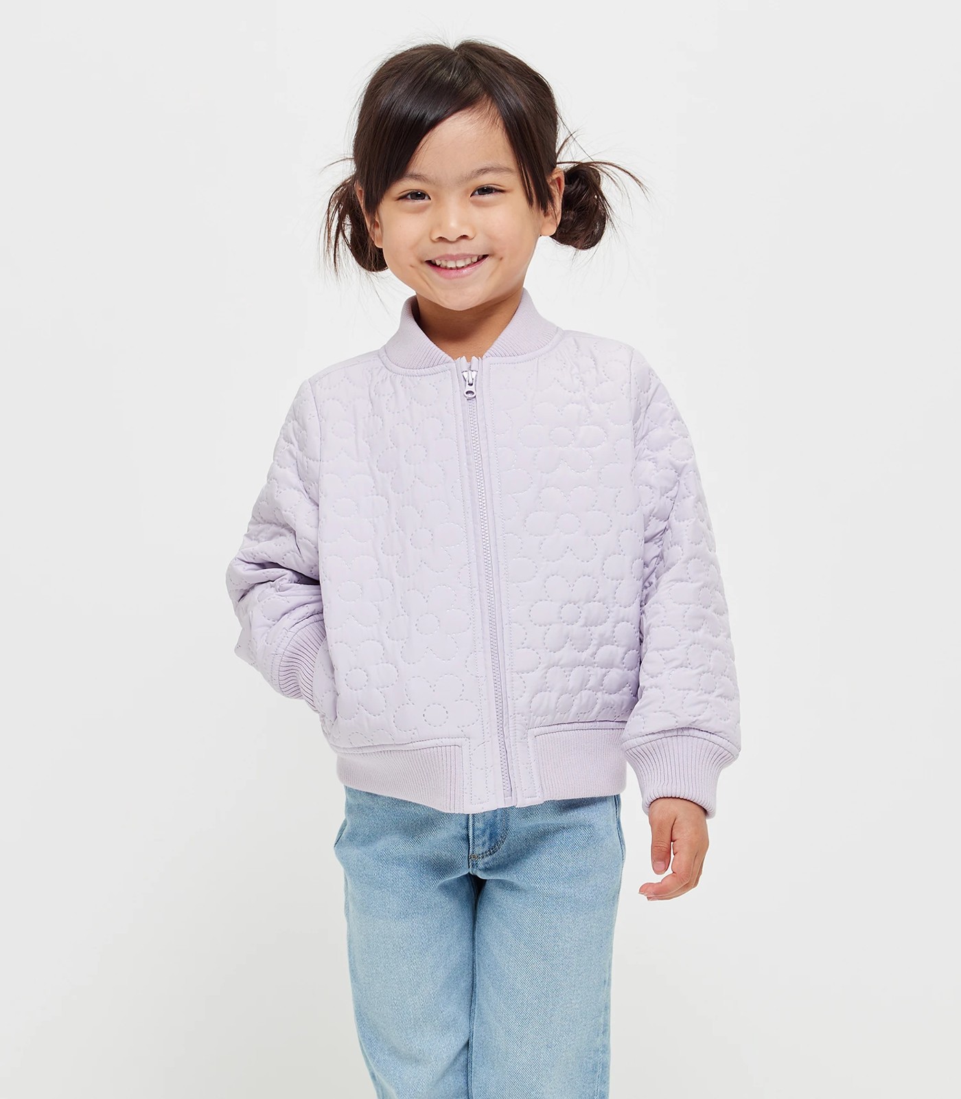 Girls padded clearance bomber jacket