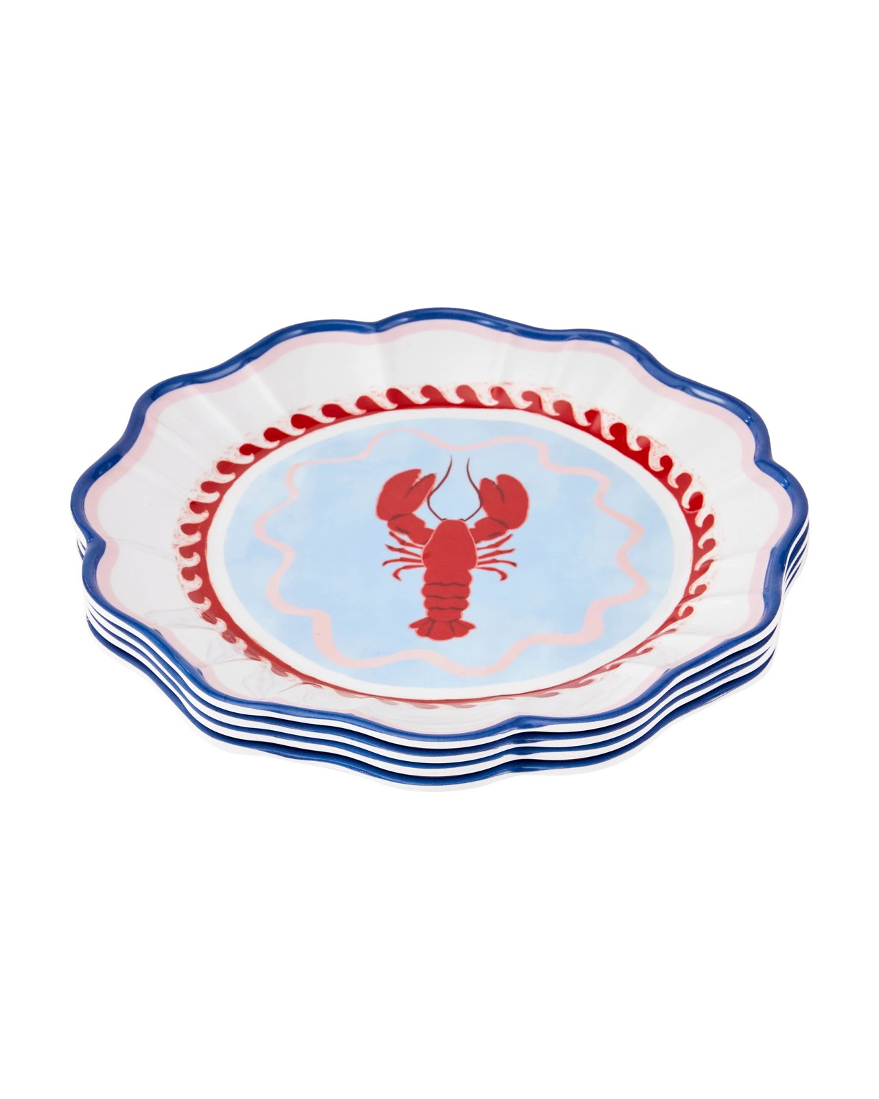 Anko 4 Pack Sardine Summer Dinner Plates 2 of 5