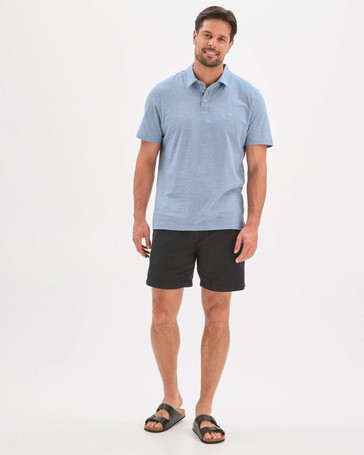 Australian Cotton Textured Jersey Polo Top