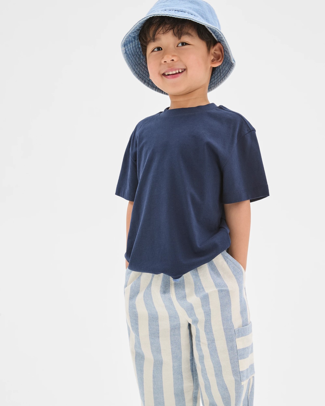 Lightweight Woven Pull-On Pants - Blue 2 of 6
