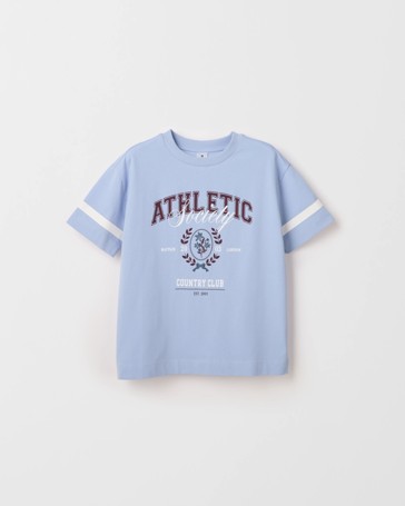 Australian Cotton Longline Print T-Shirt