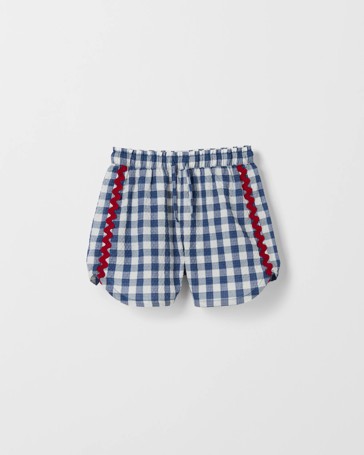 Ric Rac Trimmed Dolphin Hem Shorts