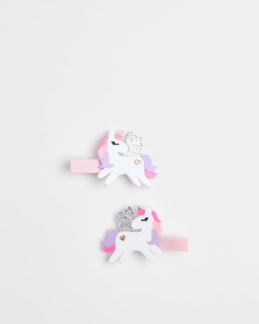 Kids Large Unicorn Snap Hair Clips